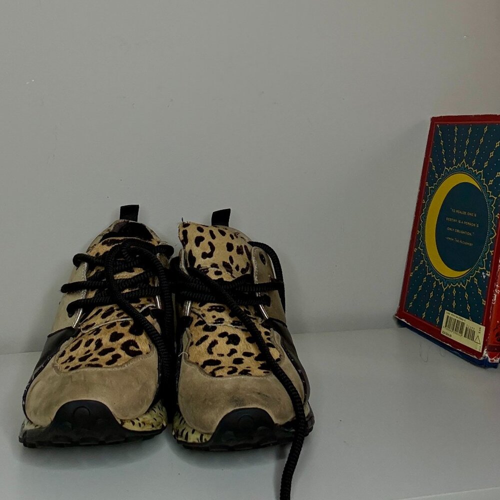 ALDO Leopard Print High-Top Sneakers